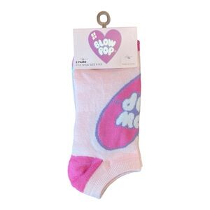 Pink Graphic Ankle Socks - Women